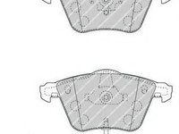 Set placute frana,frana disc AUDI A4 Cabriolet (8H7, B6, 8HE, B7) (2002 - 2009) FERODO FDB1827 piesa NOUA