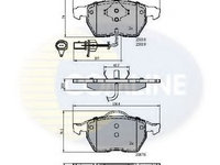 Set placute frana,frana disc AUDI A6 (4B2, C5) (1997 - 2005) COMLINE CBP11542 piesa NOUA