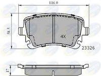 Set placute frana,frana disc AUDI A6 (4B2, C5) (1997 - 2005) COMLINE CBP01313 piesa NOUA