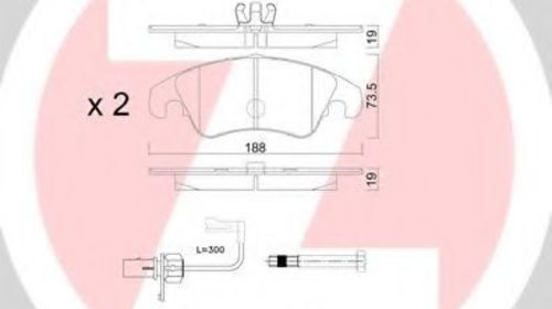 Set placute frana,frana disc AUDI A6 (4G2, C7