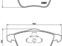 Set placute frana,frana disc AUDI A6 Allroad (4FH, C6) (2006 - 2011) BREMBO P 85 097 piesa NOUA