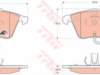 Set placute frana,frana disc AUDI A6 Allroad (4FH, C6) (2006 - 2011) TRW GDB1659