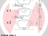 Set placute frana,frana disc AUDI A6 Avant (4B5, C5) (1997 - 2005) ZIMMERMANN 21938.200.1