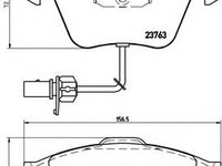 Set placute frana,frana disc AUDI A6 Avant (4F5, C6) (2005 - 2011) BREMBO P 85 084