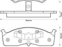 Set placute frana,frana disc AUDI A6 limuzina (4B2, C5), AUDI A6 Avant (4B5, C5), LAMBORGHINI DIABLO - JURID 573195J-AS