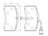 Set placute frana,frana disc AUDI A8 (4D2, 4D8) (1994 - 2002) BOSCH 0 986 424 664 piesa NOUA