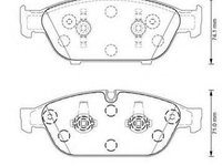 Set placute frana,frana disc AUDI A8 (4H_), AUDI A7 Sportback (4GA, 4GF), AUDI A6 (4G2, C7, 4GC) - JURID 573381J