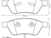 Set placute frana,frana disc AUDI A8 limuzina (4D2, 4D8), VW PHAETON limuzina (3D_), AUDI A8 limuzina (4E_) - JURID 573207J-AS