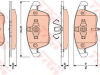 Set placute frana,frana disc AUDI Q3 (8U) (2011 - 2020) TRW GDB1762