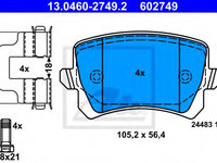 Set placute frana,frana disc AUDI Q3 (8U) (2011 - 2020) ATE 13.0460-2749.2