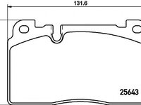 Set placute frana,frana disc AUDI Q5 (8R) - HELLA PAGID 8DB 355 020-241