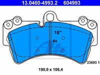 Set placute frana,frana disc AUDI Q7 (4L) (2006 - 2015) ATE 13.0460-4993.2