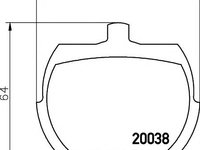 Set placute frana,frana disc AUSTIN 1000-Series MK II, ROVER MINI, AUSTIN MINI - HELLA PAGID 8DB 355 007-081