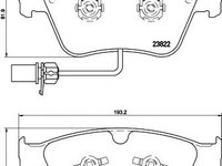 Set placute frana,frana disc BENTLEY CONTINENTAL cupe, BENTLEY CONTINENTAL FLYING SPUR limuzina, BENTLEY CONTINENTAL Cabriolet - MINTEX MDB3181