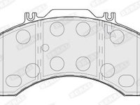 Set placute frana,frana disc BERAL BCV29032T