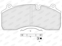 Set placute frana,frana disc BERAL BCV29181TK