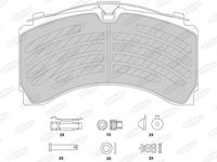 Set placute frana,frana disc BERAL BCV29244TK