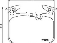 Set placute frana,frana disc BMW 1 (F21) (2011 - 2016) BREMBO P 06 088