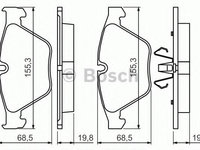 Set placute frana,frana disc BMW 3 Cabriolet (E93) (2006 - 2013) BOSCH 0 986 494 354