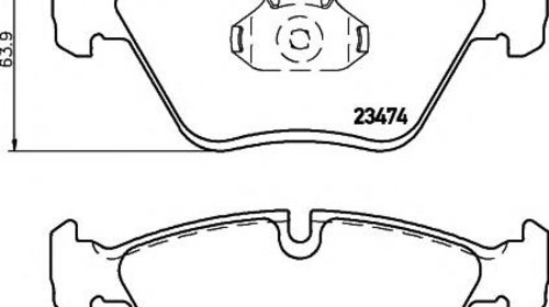 Set placute frana,frana disc BMW 3 limuzina (