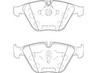 Set placute frana,frana disc BMW 3 limuzina (E90), BMW 3 Touring (E91), BMW 3 cupe (E92) - WAGNER WBP24161A