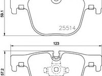 Set placute frana,frana disc BMW 4 Gran Coupe (F36) (2014 - 2016) TEXTAR 2551401