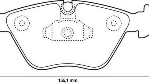 Set placute frana,frana disc BMW 5 limuzina (