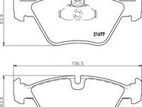 Set placute frana,frana disc BMW 5 limuzina (E39), BMW (BRILLIANCE) 5 SERIES (E60) - TEXTAR 2167781