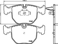 Set placute frana,frana disc BMW 5 Touring (E39) (1997 - 2004) TEXTAR 2148602