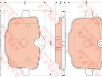 Set placute frana,frana disc BMW 6 Cabriolet (F12) (2011 - 2016) TRW GDB1869