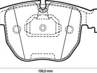 Set placute frana,frana disc BMW 7 limuzina (E38), BMW 5 limuzina (E39), BMW 5 Touring (E39) - JURID 571873J-AS