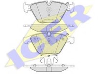 Set placute frana,frana disc BMW 7 limuzina (E65, E66, E67), BMW 5 limuzina (E60), BMW 5 Touring (E61) - ICER 181940