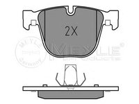 Set placute frana,frana disc BMW 7 limuzina (F01, F02, F03, F04), BMW 5 Gran Turismo (F07) - MEYLE 025 237 3116