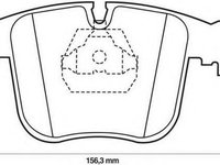 Set placute frana,frana disc BMW 8 (E31), MASERATI QUATTROPORTE Mk II - JURID 571485J-AS