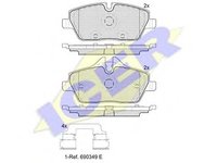 Set placute frana,frana disc BMW i3 - ICER 181662-200