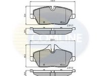 Set placute frana,frana disc BMW Seria 1 Cupe (E82) (2007 - 2013) COMLINE CBP01531 piesa NOUA