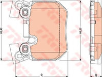 Set placute frana,frana disc BMW Seria 1 Cupe (E82) (2007 - 2013) TRW GDB1795 piesa NOUA