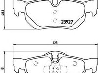 Set placute frana,frana disc BMW Seria 1 (E81) (2006 - 2012) BREMBO P 06 038 piesa NOUA