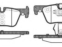 Set placute frana,frana disc BMW Seria 1 (F20) (2010 - 2016) REMSA 1476.00 piesa NOUA