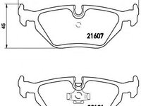 Set placute frana,frana disc BMW Seria 3 Cabriolet (E36) (1993 - 1999) BREMBO P 06 013 piesa NOUA