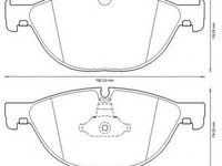 Set placute frana,frana disc BMW Seria 5 Gran Turismo (F07) (2009 - 2016) JURID 573292JC piesa NOUA