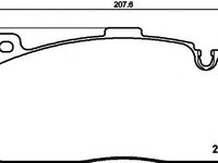 Set placute frana,frana disc BMW Seria 6 Gran Cupe (F06) (2011 - 2016) TEXTAR 2513301 piesa NOUA