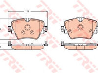 Set placute frana,frana disc BMW X1 (F48) (2015 - 2016) TRW GDB2098