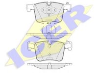 Set placute frana,frana disc BMW X3 (E83), BMW X3 (F25), BMW 1 (F20) - ICER 182020