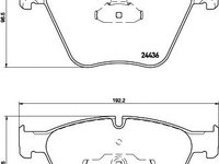 Set placute frana,frana disc BMW X5 (E70) (2007 - 2013) TEXTAR 2443601 piesa NOUA