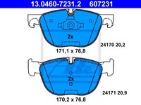 Set placute frana,frana disc BMW X5 (E70) (2007 - 2013) ATE 13.0460-7231.2 piesa NOUA