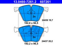 Set placute frana,frana disc BMW X5 (E70) (2007 - 2013) ATE 13.0460-7261.2