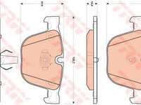 Set placute frana,frana disc BMW X6 (E71, E72) (2008 - 2014) TRW GDB1892