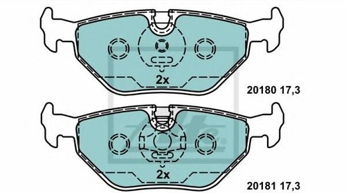 Set placute frana,frana disc BMW Z1, BMW 3 Co