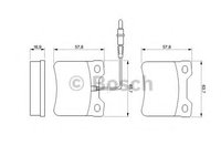 Set placute frana,frana disc - BOSCH 0 986 424 229